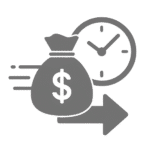 icono ahorra dinero y tiempo