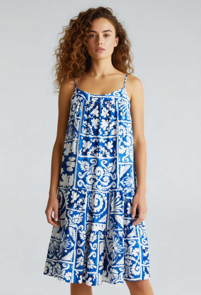 tania posando de pie