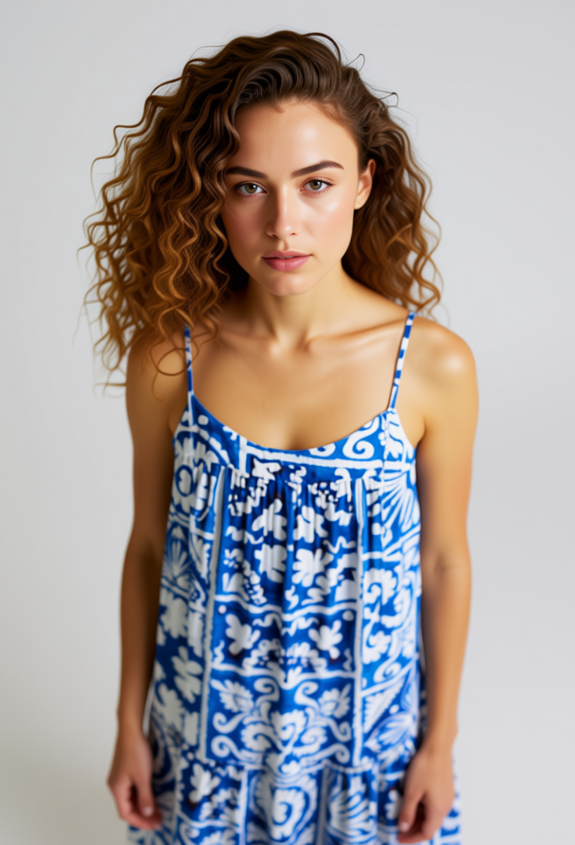 Tania posando de cara