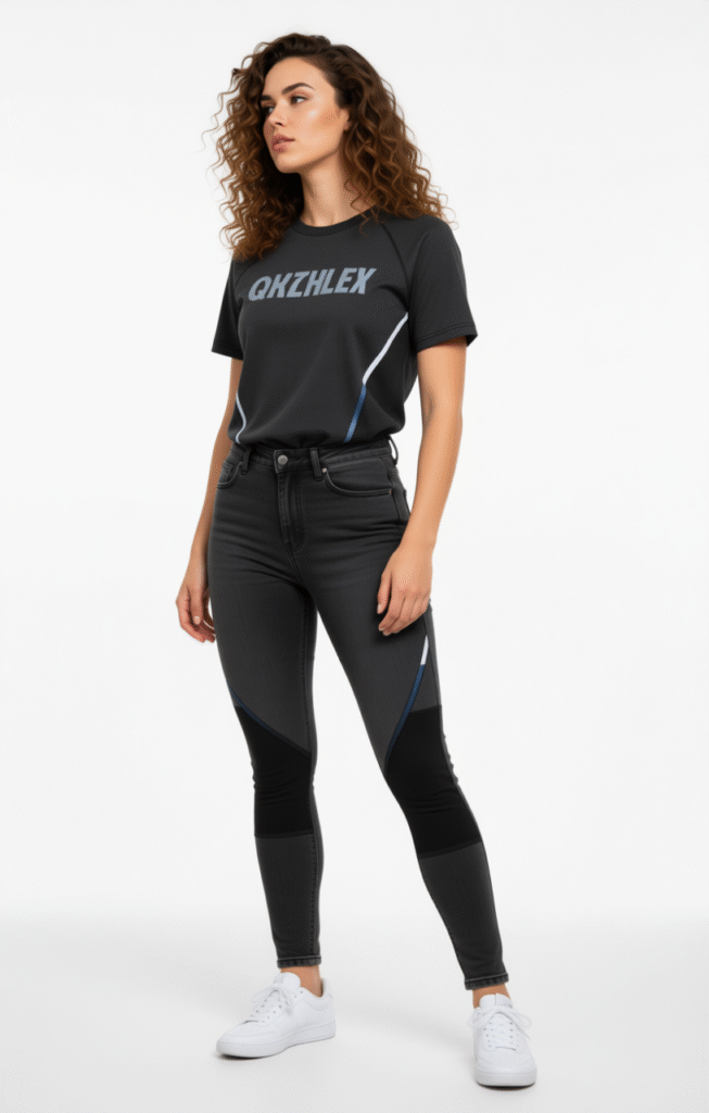 tania posando de perfil