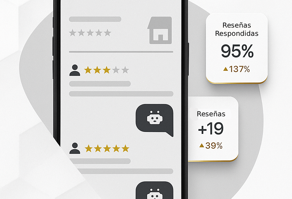 Imagen reseñas google en un movil